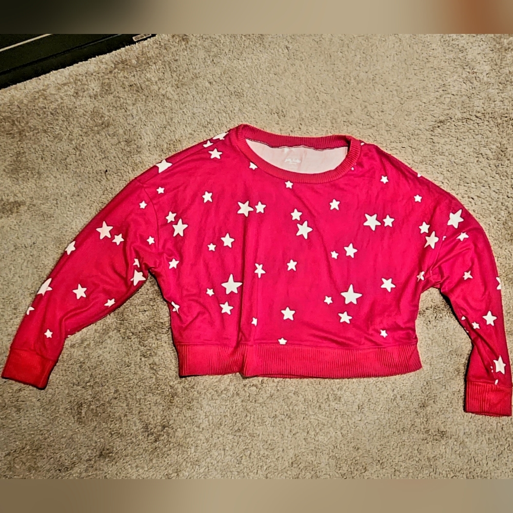 Gilly Hicks Hollister cropped lightweight Star sweater, Medium